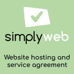 simplyweb-logo-hvitt-SLA-Website-hosting-and-service-agreement